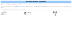 Desktop Screenshot of lists.campcrucible.com